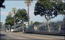 Bleachers at Pasadena Rose Parade