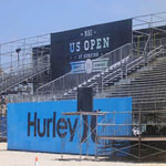 Bleachers, platforms, and stairs at Surfing Championship in Huntington Beach 6 of 8