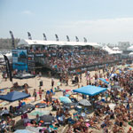 Bleachers, platforms, and stairs at Surfing Championship in Huntington Beach 8 of 8